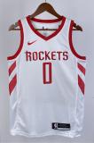 NBA Men 2019 Houston Rockets White #0 WESTBROOK Classics Swingman Jersey