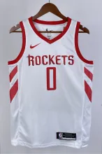 NBA Men 2019 Houston Rockets White #0 WESTBROOK Classics Swingman Jersey