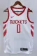 NBA Men 2019 Houston Rockets White #0 WESTBROOK Classics Swingman Jersey