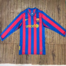 09/10 Barcelona Home Retro Jersey Long Sleeve