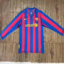 09/10 Barcelona Home Retro Jersey Long Sleeve