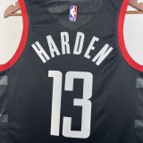 NBA Men 2024 Houston Rockets Black #13 HARDEN Classics Swingman Jersey