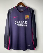 16/17 Barcelona Away Retro Jersey Long Sleeve