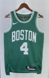 NBA Men Season 2023 Boston Celtics Green #4 HOLIDAY Jersey High Quality Name and Number Print