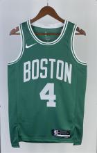 NBA Men Season 2023 Boston Celtics Green #4 HOLIDAY Jersey High Quality Name and Number Print