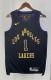 NBA Men 2024 Los Angeles Lakers Black City Version #1 RUSSELL Jersey High Quality Name and Number Print