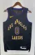 NBA Men 2024 Los Angeles Lakers Black City Version #0 WESTBROOK Jersey High Quality Name and Number Print