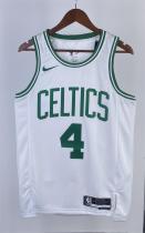 NBA Men Season 2023 Boston Celtics White #4 HOLIDAY Jersey High Quality Name and Number Print