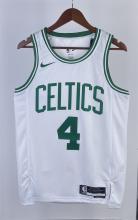 NBA Men Season 2023 Boston Celtics White #4 HOLIDAY Jersey High Quality Name and Number Print