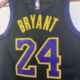 NBA Men 2024 Los Angeles Lakers Black City Version #24 BRYANT Jersey High Quality Name and Number Print