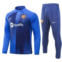 23/24 Barcelona Blue Sweater Tracksuit Thai Quality
