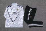 23/24 Real Madrid White Sweater Tracksuit Thai Quality