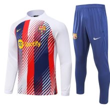 23/24 Barcelona White Red Sweater Tracksuit Thai Quality