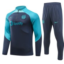 23/24 Barcelona Dark Blue Green Sweater Tracksuit Thai Quality