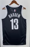NBA Men 2023 Brooklyn Nets Black #13 HARDEN Jersey High Quality Name and Number Print