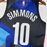 NBA Men 23-24 Brooklyn Nets City Edition #10 SIMMONS Swingman Jersey High Quality Name and Number Print