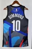 NBA Men 23-24 Brooklyn Nets City Edition #10 SIMMONS Swingman Jersey High Quality Name and Number Print