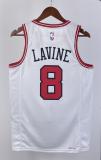 NBA Men 2023 Chicago Bulls White #8 LAVINE Jersey High Quality Name and Number Print