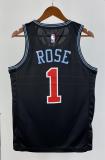 NBA 2019 Chicago Bulls City Edition Black #1 ROSE Swingman Jersey High Quality