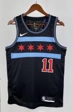 NBA 2019 Chicago Bulls City Edition Black #11 DEROZAN Swingman Jersey High Quality