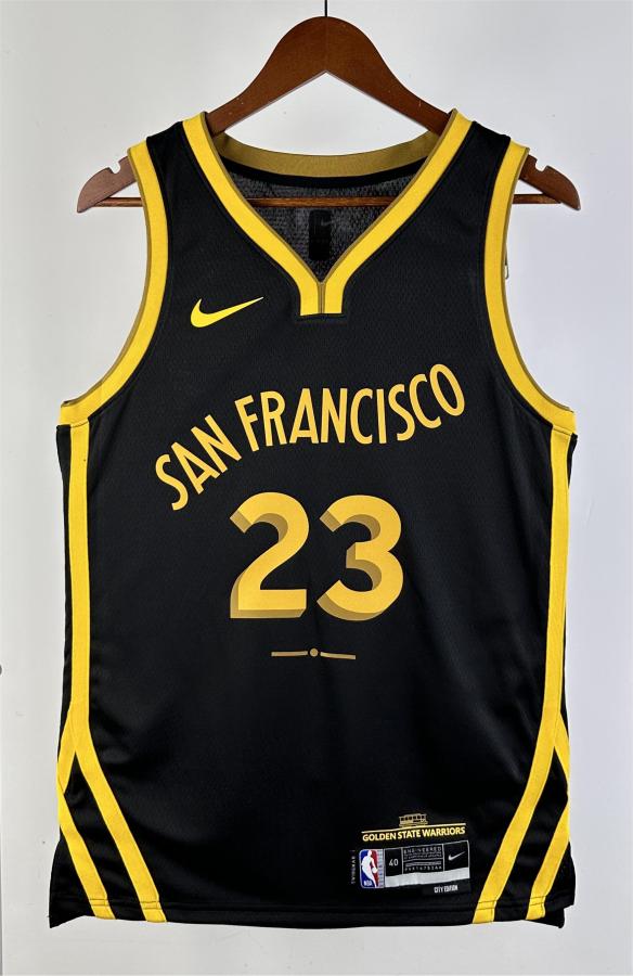 NBA Men 2024 Golden State Warriors City Edition #23 GREEN Swingman Jersey