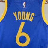 NBA Men 2023 Golden State Warriors Blue #6 YOUNG Swingman Jersey