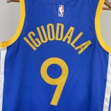 NBA Men 2023 Golden State Warriors Blue #9 IGUODALA Swingman Jersey