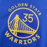 NBA Men 2023 Golden State Warriors Blue #35 DURANT Swingman Jersey