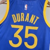 NBA Men 2023 Golden State Warriors Blue #35 DURANT Swingman Jersey