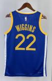 NBA Men 2023 Golden State Warriors Blue #22 WIGGINS Swingman Jersey
