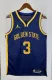 NBA Men Season 2023 Golden State Warriors Blue with Jordan Logo #3 PAUL Jersey High Quality Name and Number Print