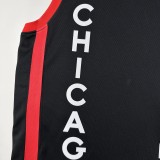 NBA 2024 Chicago Bulls City Edition Black #91 RODMAN Jersey High Quality