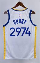 NBA Men 2023 Golden State Warriors White #2974 CURRY Swingman Jersey