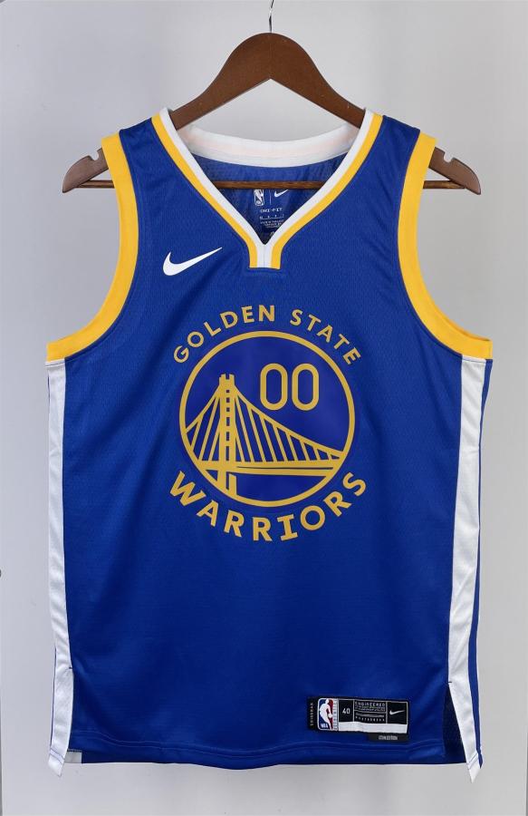 NBA Men 2023 Golden State Warriors Blue #00 KUMINGA Swingman Jersey