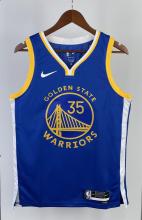 NBA Men 2023 Golden State Warriors Blue #35 DURANT Swingman Jersey