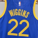 NBA Men 2023 Golden State Warriors Blue #22 WIGGINS Swingman Jersey