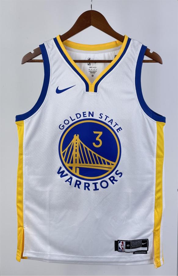 NBA Men 2023 Golden State Warriors White #3 PAUL Swingman Jersey