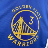 NBA Men 2023 Golden State Warriors Blue #3 PAUL Swingman Jersey