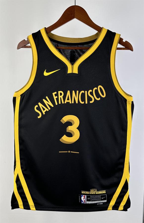 NBA Men 2024 Golden State Warriors City Edition #3 PAUL Swingman Jersey