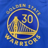 NBA Men 2023 Golden State Warriors Blue #2974 CURRY Swingman Jersey