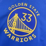 NBA Men 2023 Golden State Warriors Blue #33 WISEMAN Swingman Jersey
