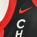 NBA 2024 Chicago Bulls City Edition Black #1 ROSE Jersey High Quality