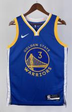 NBA Men 2023 Golden State Warriors Blue #3 PAUL Swingman Jersey
