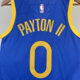 NBA Men 2023 Golden State Warriors Blue #0 PAYTON IISwingman Jersey