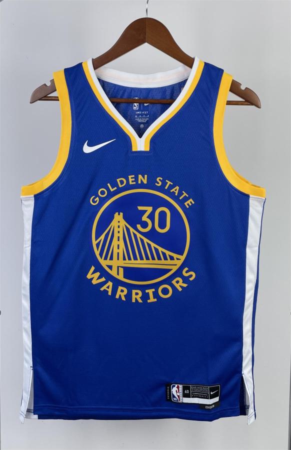 NBA Men 2023 Golden State Warriors Blue #30 CURRY Swingman Jersey
