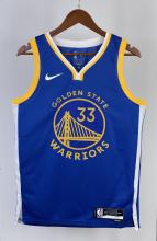 NBA Men 2023 Golden State Warriors Blue #33 WISEMAN Swingman Jersey