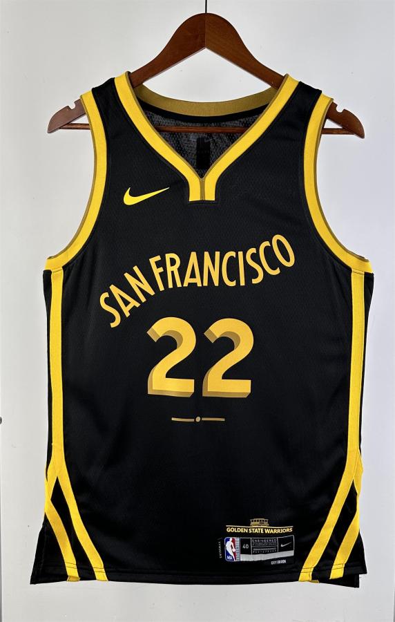 NBA Men 2024 Golden State Warriors City Edition #22 WIGGINS Swingman Jersey