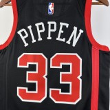 NBA 2024 Chicago Bulls City Edition Black #33 PIPPEN Jersey High Quality