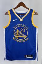 NBA Men 2023 Golden State Warriors Blue #23 GREEN Swingman Jersey
