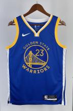 NBA Men 2023 Golden State Warriors Blue #23 GREEN Swingman Jersey